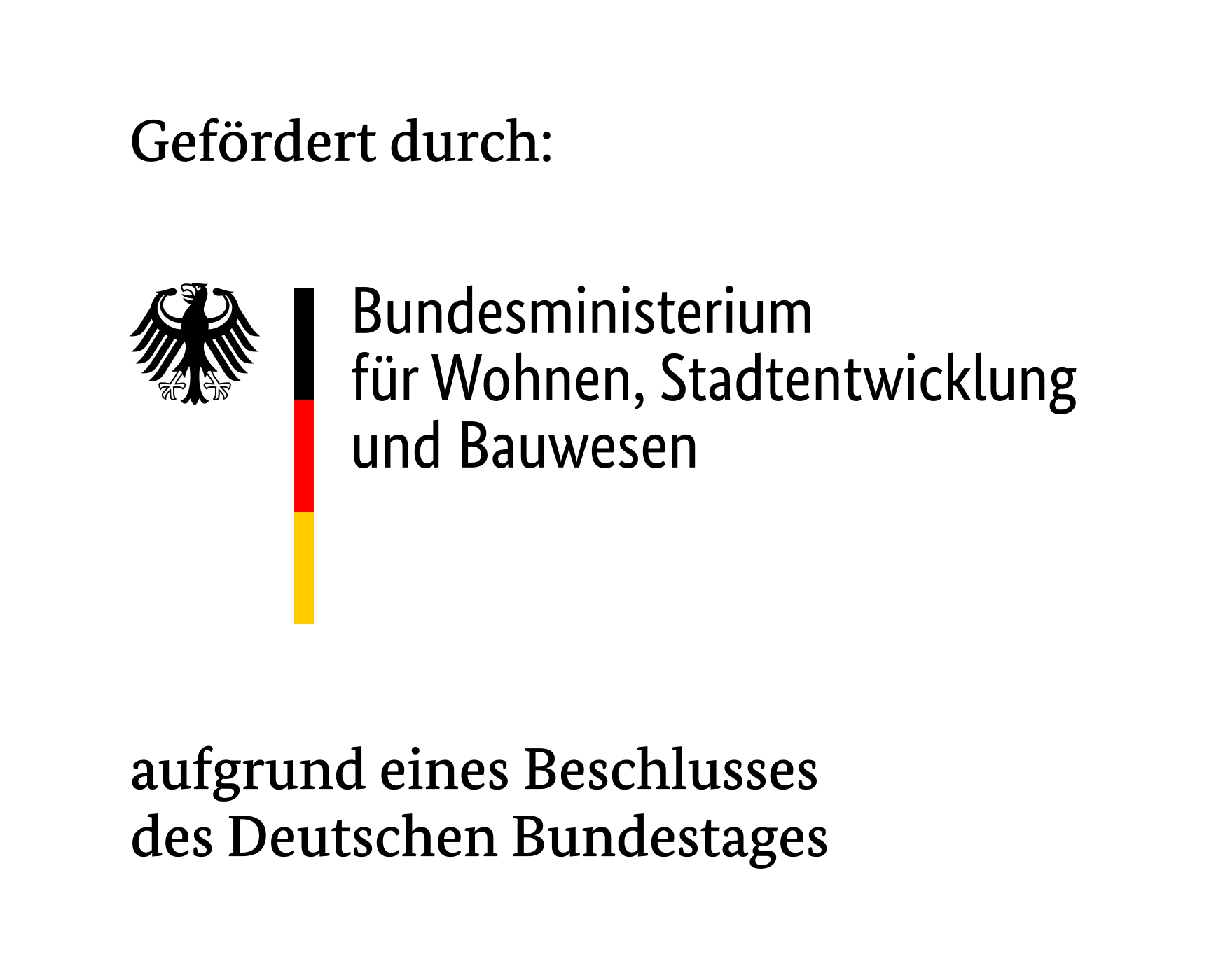 Logo der Bundesministerium für Wohnen, Stadtentwicklung und Bauwesen
